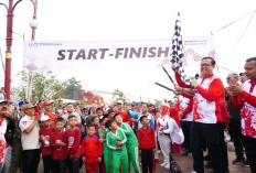 Ribuan Peserta Jalan Sehat Ramaikan   HUT RI ke 79 di Banyuasin