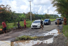 25 Meter Jalan Lingkar Rusak, Pj Bupati Banyuasin Minta Bantuan Gubernur untuk Perbaikan