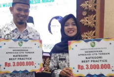 Pendidik di SMAN 3 Banyuasin III Terima Anugerah Best Practice