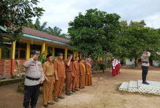 Polsek Muara Padang Jadi Pembina Upacara di SDN 9 Muara Padang 