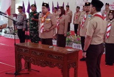 Kepengurusan Gerakan Pramuka di Banyuasin Dilantik Ketua Kwarda Sumsel