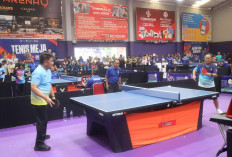 Tenis Meja Kepala Daerah di PORNAS XVII KORPRI, Herman Deru Buktikan Semangat Sportivitas