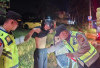Polres Banyuasin Geledah Pengendara di Gerbang Kantor Pemkab, Antisipasi Kejahatan Malam Hari