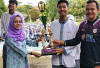 Dua Piala Disabet Tim SMAN 3 Banyuasin III pada Harlah Mansaba